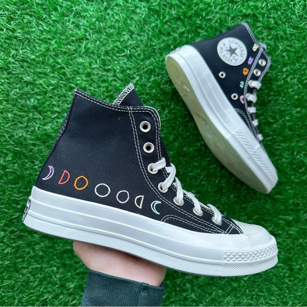 🎁Converse Chuck 70 Hi Black / Vintage White - Picture 8 of 10